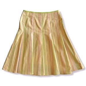 Harold’s Pastel Pinstripe Flowy A-Line Mini Skirt Sz. 2